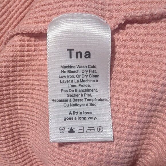 Aritzia Tna | Alder Thermal Long-sleeve In Light Pink - Picture 6 of 9